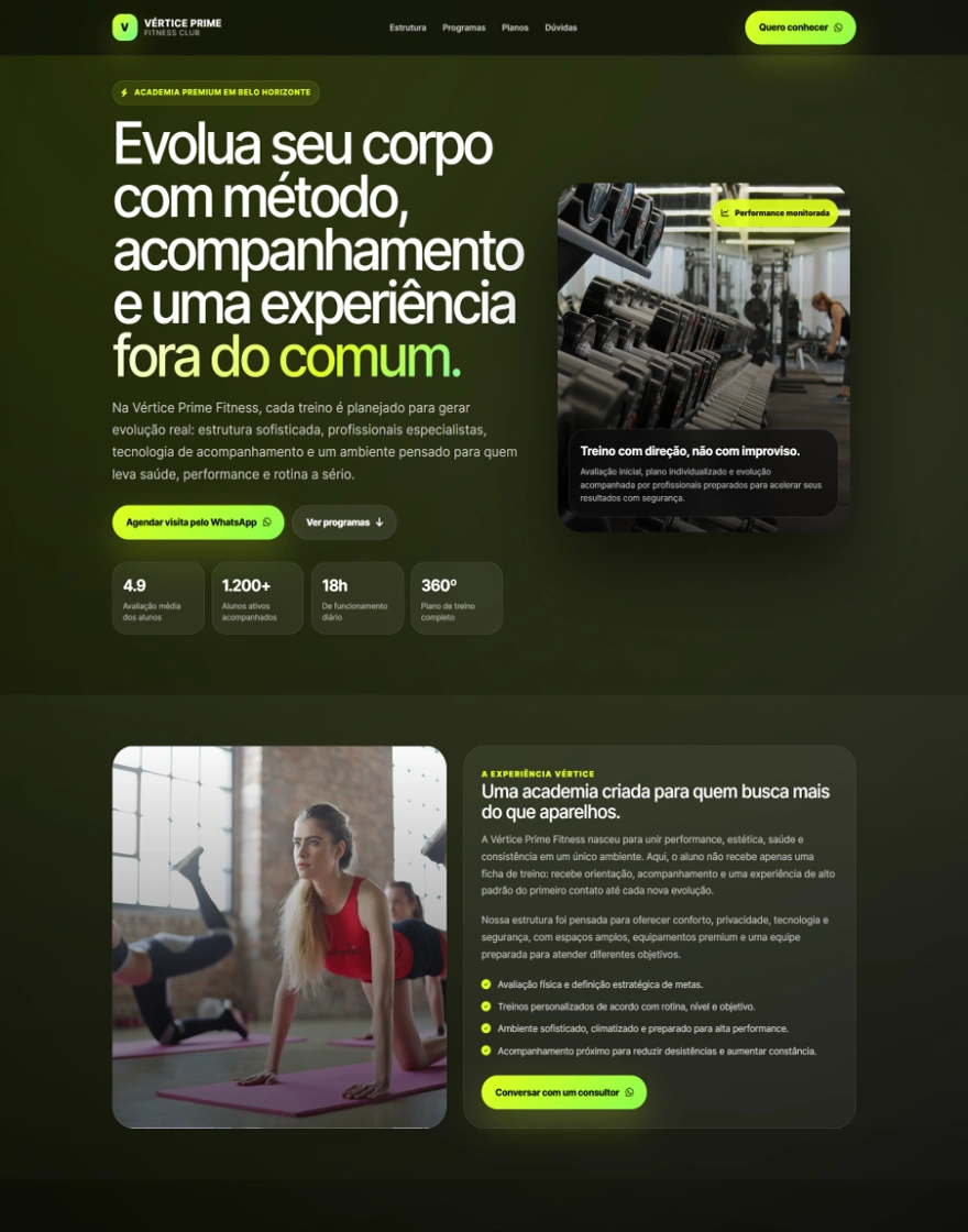 Landing page premium 2
